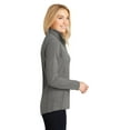 thumbnail image 3 of Port Authority Ladies Heather Microfleece Full Zip Jacket-3XL (Pearl Grey Heather), 3 of 6