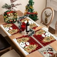 thumbnail image 5 of Uutvery Christmas Polyester Linen Placemats with Heat Insulated Dirt Resistant for Christmas Party Kitchen Dining Room Decor, Holiday Home Decoration, 5 of 6