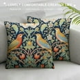 thumbnail image 3 of COMIO Sage Green Teal Blue Floral Lumbar Pillow Covers Vintage Colorful Flower Birds Red Strawberry Decorative Pillow Cases Chinoiserie Cushion Case Home Decor For Sofa Couch Outdoor, 3 of 5