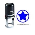 thumbnail image 1 of STAR Round Self Inking Rubber Stamp Custom Shiny 20mm Mini Stamps Personalized Teachers Stamps, 1 of 1