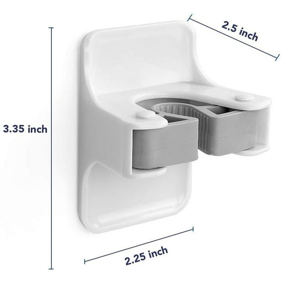 Broom Holder, Sturdy Broom Holder Wall Mount, Broom Gripper Holds Self Adhesive No Drilling Super Anti-Slip, Broom and Dustpan Hanger for Home, Kitchen, Garden, Garage Storage Systems, 4 PCS