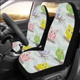 thumbnail image 2 of ZHANZZK Set of 2 Car Seat Covers Flower Skull Universal Auto Front Seats Protector Fits for Car,SUV Sedan,Truck, 2 of 3