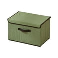 thumbnail image 1 of Fabric Storage With Lid Folding Fabric Convenient Clothing Storage Covered Storage Foldable Wardrobe Clothing Storage Practical Home Textile Storage Tool (large Size), 1 of 8
