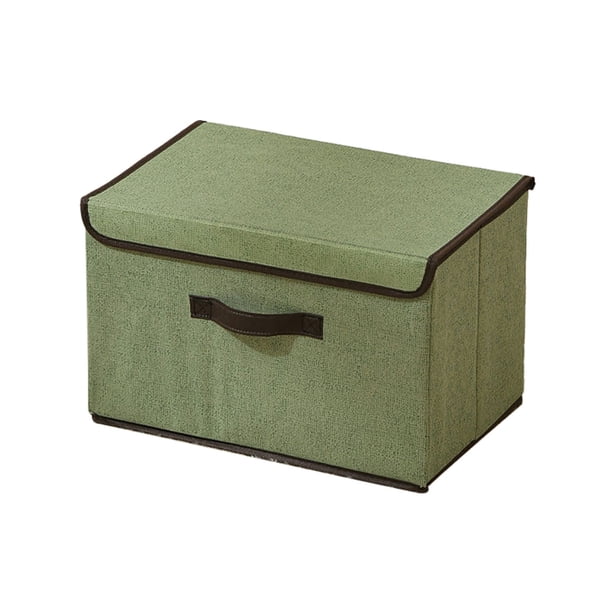 Almacenamiento de tela con tapa Tela plegable Práctico almacenamiento de ropa Almacenamiento cubierto Armario plegable Almacenamiento de ropa Práctica herramienta de almacenamiento textil para ...
