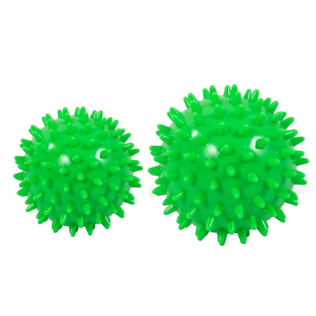 2 Hedgehog Balls Fitness Spiked Ball for Hand Foot Back Muscle Massage Tool for Point Massage Balls Gym