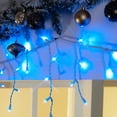 Holiday Time 200 Slow Shimmering LED Icicle Lights Blue Easy