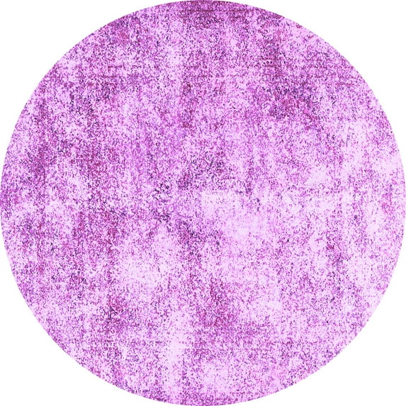 Ahgly Company Indoor Round Persian Purple Traditional Area Rugs, 4' Round