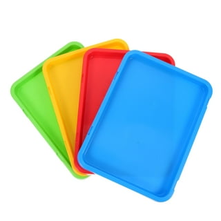Activity Plastic Trays, 5Pcs Art Crafts Trays, BPA-Free Plastic Art Trays  for DIY Projects, Painting, Toy Storage, Fruit Snack Serving for Kids 