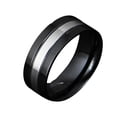 thumbnail image 1 of Sonducket Anillo Punk de moda, alianzas de boda, anillos exquisitos Ins, accesorios de ropa, joyería, abalorio, regalos de aniversario de compromiso Accesorios de disfraces Negro 6# Sonducket AP014847-15, 1 of 6