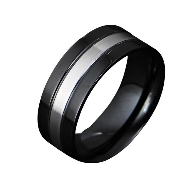 Sonducket Anillo Punk de moda, alianzas de boda, anillos exquisitos Ins, accesorios de ropa, joyería, abalorio, regalos de aniversario de compromiso Accesorios de disfraces Negro 6# Sonducket AP014847-15