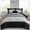 Black-Full, variant on Full Size Black Patchwork Striped Bed-in-a-Bag Bedding Set