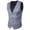 Grey, variant on SWSMCLT Men's Slim Fit Waistcoat Formal Business V Neck Suit Vest Sleeveless Formal Top Black 40