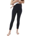 thumbnail image 3 of Ingrid & Isabel Basics 7/8 Active Postpartum Maternity Female Legging, Compression & Support for Recovery, Black, 3 of 5