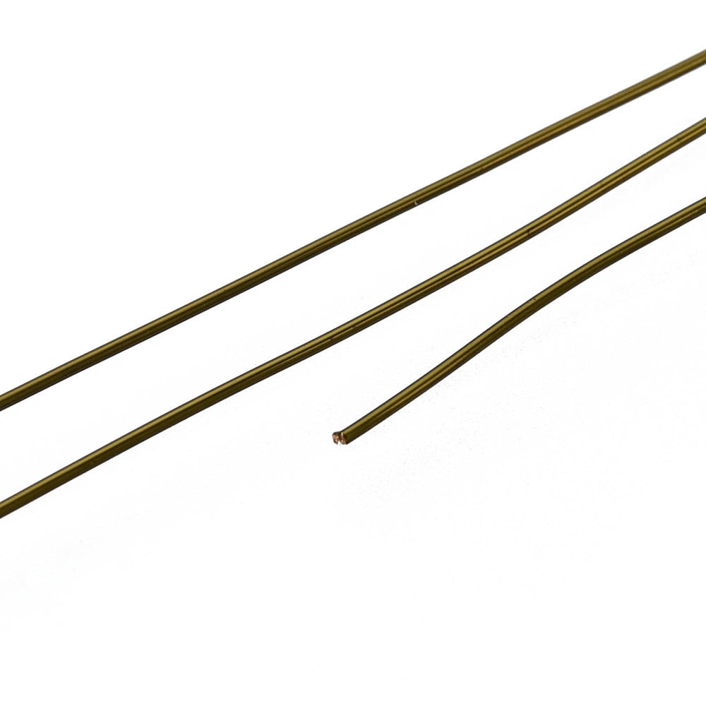 Round Copper Craft Wire for Jewelry Making Long-Lasting Plated Coffee 26 Gauge 0.4mm 65.61 Feet(20m)/roll