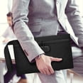 thumbnail image 4 of Bolsa Dinero con Cerradura, Bolsa Dinero Segura para Efectivo, Bolsa Accesorios con Cerradura para Hombres y Mujeres, para Viajes, Depósito Bancario, Teléfono Celular, Negro, 4 of 7