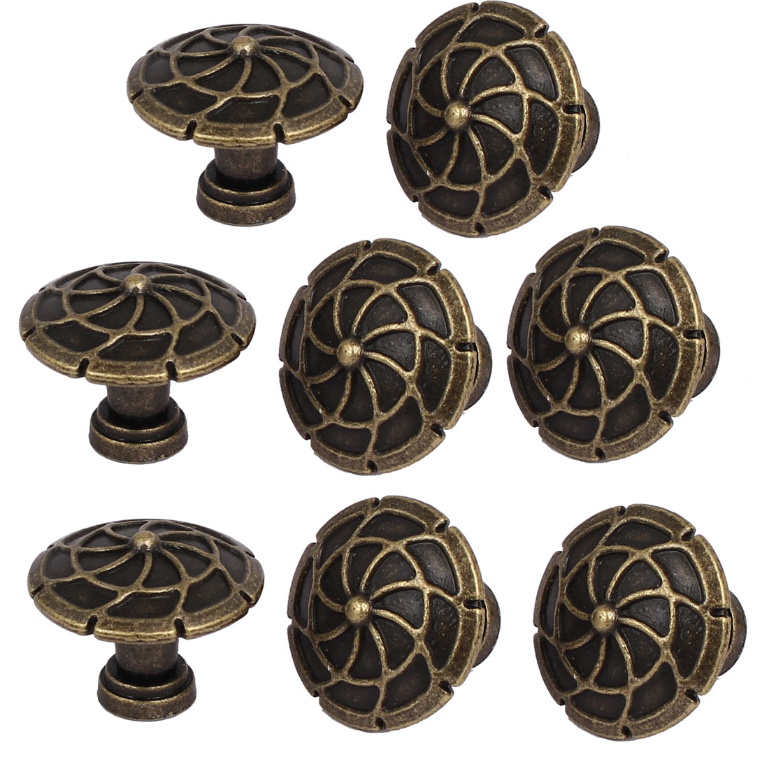 Dresser Door Retro Style Single Hole Pull Handles Knob 29mmx23mm 8pcs
