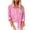 Pink, variant on Chiccall Womens Button Down Shirts Fall Long Sleeve Collared Shirts 2025 Trendy Cute Tunic Blouse with 2 Pockets