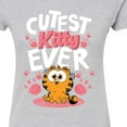 thumbnail image 3 of Garfield  - Cutest Kitty Ever  - Juniors Fitted Graphic T-Shirt, 3 of 5