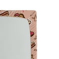 thumbnail image 2 of Ambesonne Dessert Fitted Sheet, Cupcakes Cookies Donuts, Full Size, Sand Brown Coral, 2 of 2