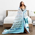 thumbnail image 6 of Gift to My Daughter Blanket from Mom, Best Daughter Gifts, Birthday Gifts for Daughter, Blue Butterfly Throw Blanket Present Positive Energy 50 * 60in, 6 of 6
