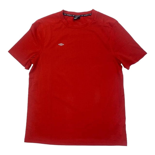 Playera Umbro para Caballero Diseño microperforado Cuello Redondo Rojo Talla G