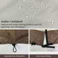 thumbnail image 5 of Large Air Conditioner Covers for Outside, Ac Unit Covers Outdoor, Durable AC Cover Water Resistant Fabric Windproof Design, Beige, 36*36*39", 5 of 8