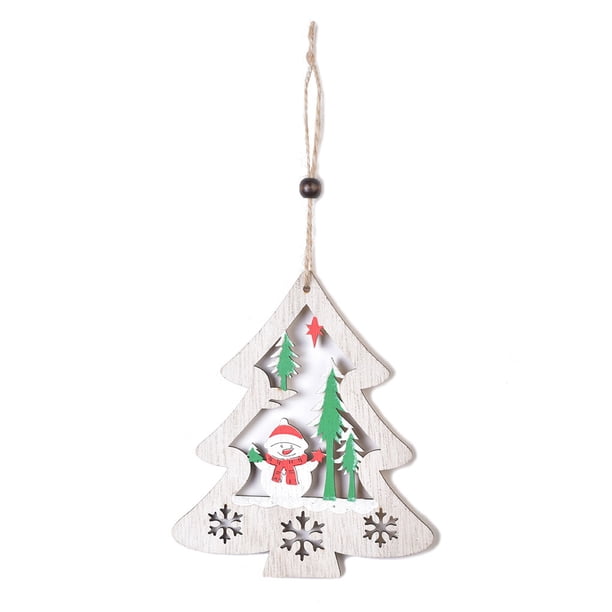 Inteprter Colgante de Diseño hueco Estrella Árbol de Navidad Adornos colgantes Placa Puerta Letrero Colgador Decoración Hogar Boda Regalos de Kits de decoración para fiestas Árbol de Navidad Inteprter HA069600-02