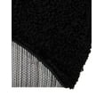 thumbnail image 7 of Unique Loom Solid Shag Collection Area Rug (8' x 10' Oval Jet Black), 7 of 7