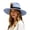 Blue, variant on Womens Western Fedora Hat Wide Brim Cowboy Hat with Feather Accent Suede Style Dress Hat for Western Events Parties and Outfits