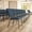 Navy Fabric/Silver Vein Frame, variant on Emma + Oliver Charcoal Gray Multipurpose Church Chairs - 18.5 in. Wide