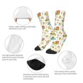 thumbnail image 3 of Zufioo Cute Frog Print Children's Mid-tube Socks, Contrast Color High Elastic Sports Socks - Sweat-absorbent, Warm, Suitable for Children Aged 6-10, 3 of 5