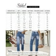 thumbnail image 5 of Asyoly Womens Vintage Washed Denim Pants Distressed Ripped Hole Jeans, 5 of 7