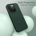 thumbnail image 4 of JETech Silicone Case for iPhone 15 Pro Max 6.7-Inch, Silky-Soft Touch Full-Body Protective Phone Case, Shockproof Cover (Midnight Green), 4 of 6