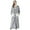 Gray, variant on VANLOFE Unisex Warm Pajamas Household Clothes Solid Bathrobe Lengthened Night-robe Man's Nightgown Hooded Robes Gray Robes Sleepwear for Woman L