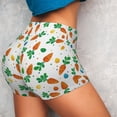 thumbnail image 4 of Kdxio Cute Carrot Print Workout Shorts for Women Seamless Soft Smooth Gym Yoga Scrunch Active Shorts, 4 of 9