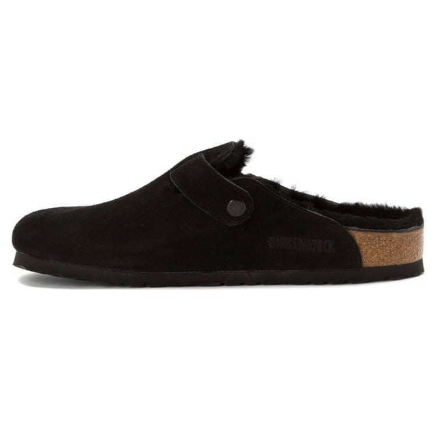 Zuecos Boston para hombre Birkenstock, plantilla suave de hierro gris, 11 EE. UU.