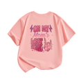thumbnail image 4 of TOOYOU Boys Summer Graphic T Shirt Letter Print Short Sleeve Tee Cute Tops Size 6-7 Years Pink, 4 of 5
