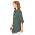 thumbnail image 3 of Woman Within Plus Size Cotton Gauze Bigshirt, 3 of 6