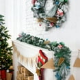thumbnail image 7 of BENESKY 6 ft Christmas Village Garland, Artificial Xmas Cedar Tree and House Garland Ornament, Holiday Garland Decor for Mantle Fireplace Stairs Table Indoor Outdoor Front Door Porch, 7 of 7