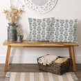 thumbnail image 3 of Floral Pillow Covers 18x18 Set of 2 Indigo with White Small Flower Buds Throw Pillow Cases Decorations Square Cushion Covers for Bed Chair Sofa Couch, 3 of 6