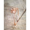 thumbnail image 2 of Sale 1.50 Carat Peach Pink Morganite (emerald cut Morganite) and Diamond Engagement Ring in 10k Rose Gold, 2 of 2