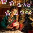 thumbnail image 3 of Yannianjz under $5 3Pcs LED Christmas Lights, Christmas LED Star Curtain Lights, Decorative String Lights for Indoor Room, Christmas Tree Snowflake Lights, Holiday Ambience Lighting Decor, 3 of 9