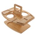 thumbnail image 3 of Phenofice 1Pcs Outdoor Storage Rack Wood Rack Portable Design for General Users, 3 of 8