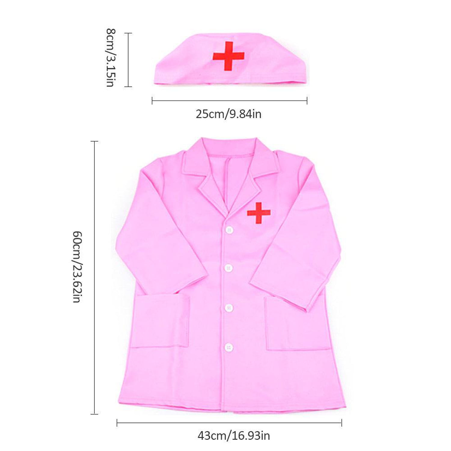 NimJoy Toy Doctor Kit for Girls 3-6 Years Boys, 40PCS Pink Coat & Toy Stethoscope Braces Medical Kits Preschool Pretend Dentist Play Set Gift to Toddler Birthday Christmas Present