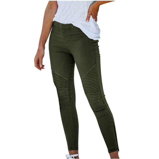Birdeem Womens Casual Loose Pants Comfy Work Pants Pockets Elastic High Waist Pants