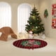 thumbnail image 4 of Fiudx Falda para Árbol de Navidad con Diseño de Muñeco de Nieve, Copo de Nieve Rojo, Temática Navideña, Elegante Base para Árbol, Decoración Festiva para El Hogar, Fácil de Instalar, Se Adapta a Árbo, 4 of 5