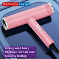 thumbnail image 7 of Ionic Hair Dryer with Diffuser and Concentrator, 400 Watt Lightweight Quiet Blow Dryer, Fast Drying and Straight & Wavy Hair (Pink), 7 of 7