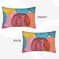 thumbnail image 4 of Balery Colorful Wool Balls Bedding Queen Pillow Cases - Envelope Closure - Soft Brushed Microfiber Fabric - Shrinkage and Fade Resistant Pillow Cases-20"x30", 4 of 9