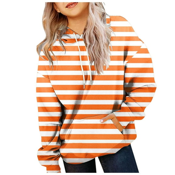 Plus Size Tops Long Sleeve Hoodies for Teen Girls Cute Trendy Youth Long Sleeve Oversized Hooded Sweatshirts Tween Tops Winter Preppy Clothes