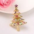 thumbnail image 1 of Elegant Christmas Tree Brooch with Rhinestone for Wedding Party Jewelry Giving, 1 of 1